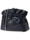 Eva Medium Leather Cross Bag Black - VIVIENNE WESTWOOD - BALAAN 3