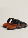 Chypre Calfskin Sandals Black - HERMES - BALAAN 4