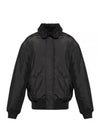 Shearling Collar Bomber Jacket Black - ACNE STUDIOS - BALAAN 2