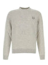 Bold Fox Head Wool Knit Top Light Grey - MAISON KITSUNE - BALAAN 2