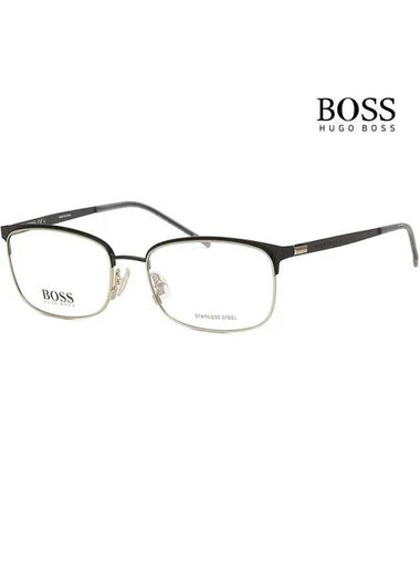 Hugo Boss Glasses Frame BOSS1166 I46 Ultralight Stainless Steel Black Gold - HUGO BOSS - BALAAN 1