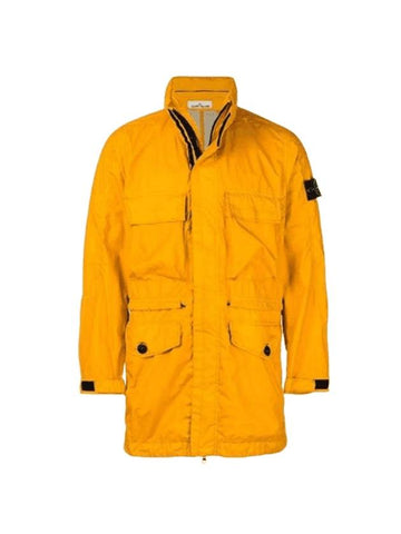 Membrana Wappen Zip-Up Jacket Yellow - STONE ISLAND - BALAAN 1