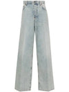 Baggy Rouge V Detail Jeans Light Blue - VALENTINO - BALAAN 1