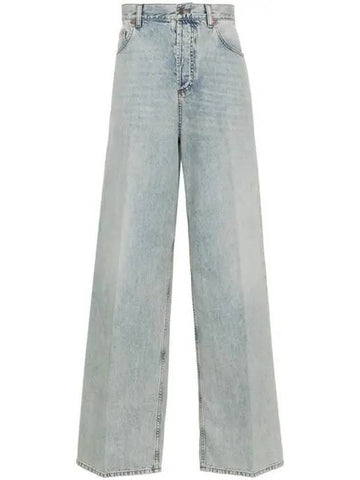 Baggy Rouge V Detail Jeans Light Blue - VALENTINO - BALAAN 1