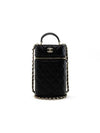 Classic Chain Cosmetic Phone Holder Vanity Bag Lambskin Black Champagne Gold AP2675 - CHANEL - BALAAN 1