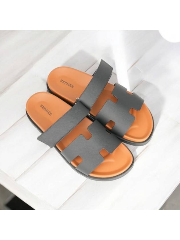 Chypre Calfskin Sandals Black - HERMES - BALAAN 2