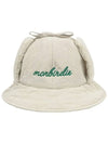 Earmuffs Padded Bucket Hat IVORY - MONBIRDIE GOLF - BALAAN 4