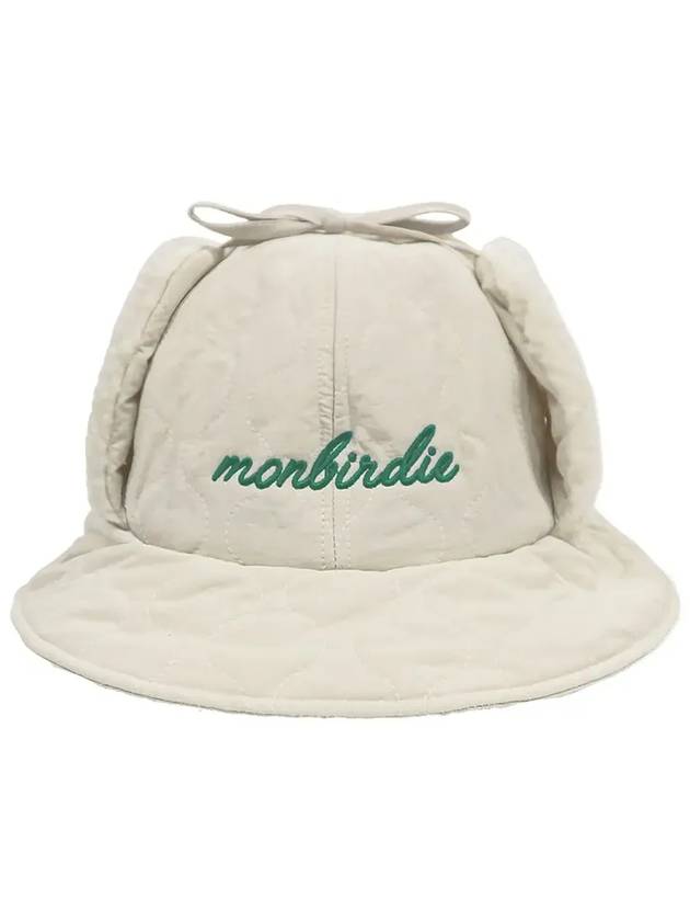 Earmuffs Padded Bucket Hat IVORY - MONBIRDIE GOLF - BALAAN 4