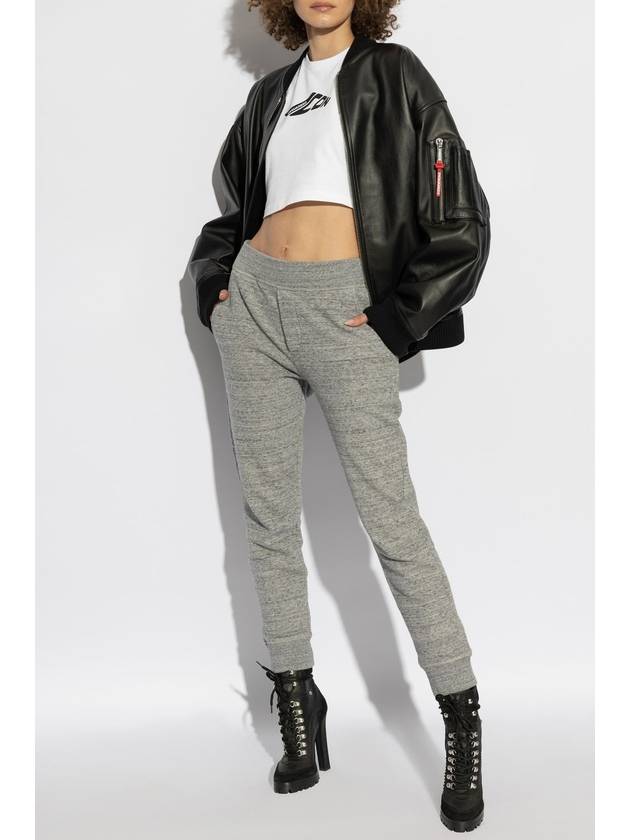 Dsquared2 Cotton Sweatpants, Women's, Grey - DSQUARED2 - BALAAN 2