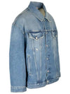 Oversized Denim Jacket Mid Blue - ACNE STUDIOS - BALAAN 3