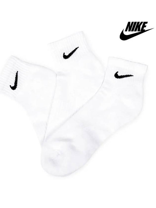 Everyday Training Crew Socks 3 Pack White - NIKE - BALAAN 2