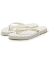 Kira Logo Flip Flops Ivory - TORY BURCH - BALAAN 4