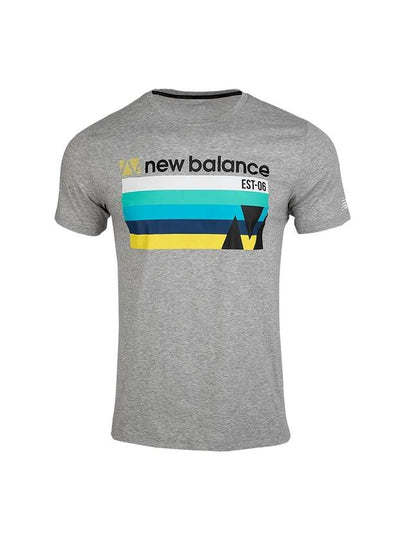 Graphic Heater Short Sleeve T-Shirt Grey - NEW BALANCE - BALAAN 2