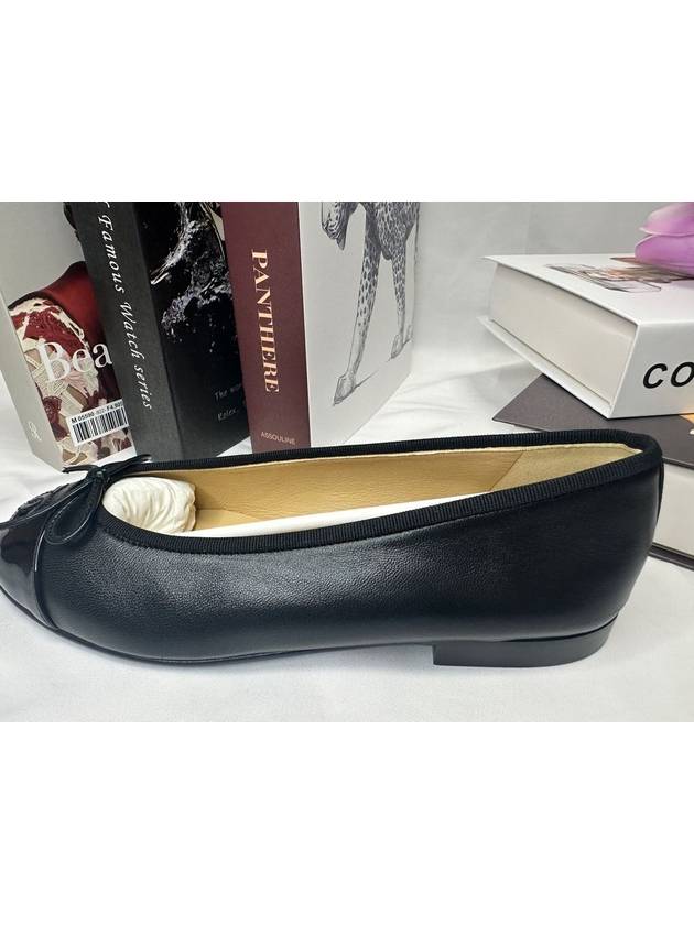 Lambskin Ballerina Flats Black - CHANEL - BALAAN 4