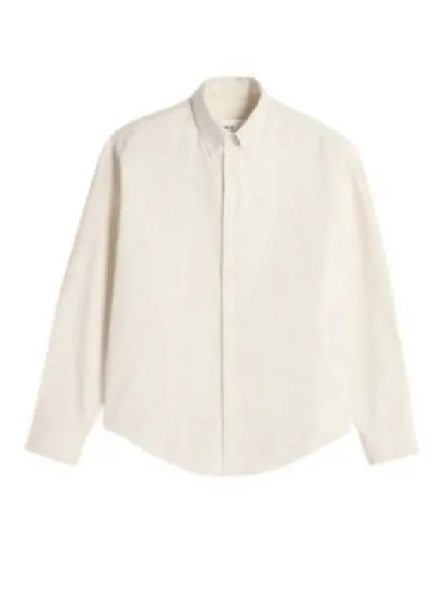 Cotton Long Sleeve Shirt Off White - AMI - BALAAN 2