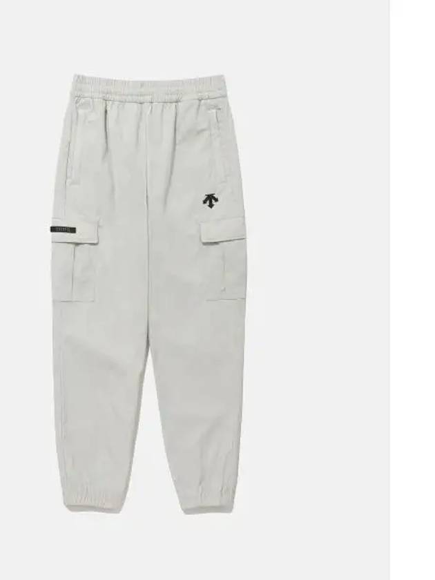 Junior Cargo Woven Warm up Pants Light Gray SP32JUPT82 - DESCENTE - BALAAN 1