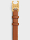 Triomphe Calfskin Medium Belt Tan - CELINE - BALAAN 4