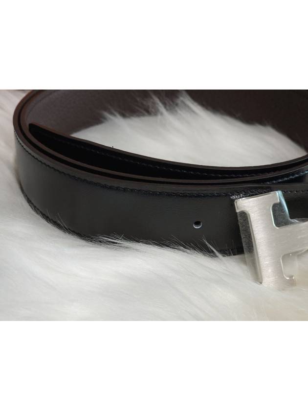 H Belt Buckle Reversible Leather Strap 32MM H064544CB86 - HERMES - BALAAN 7