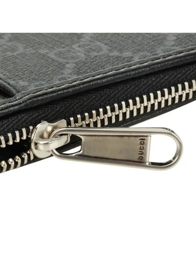 Interlocking G Zipper Card Wallet Black - GUCCI - BALAAN 7