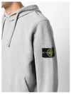 Wappen Patch Cotton Fleece Hoodie Grey - STONE ISLAND - BALAAN 9