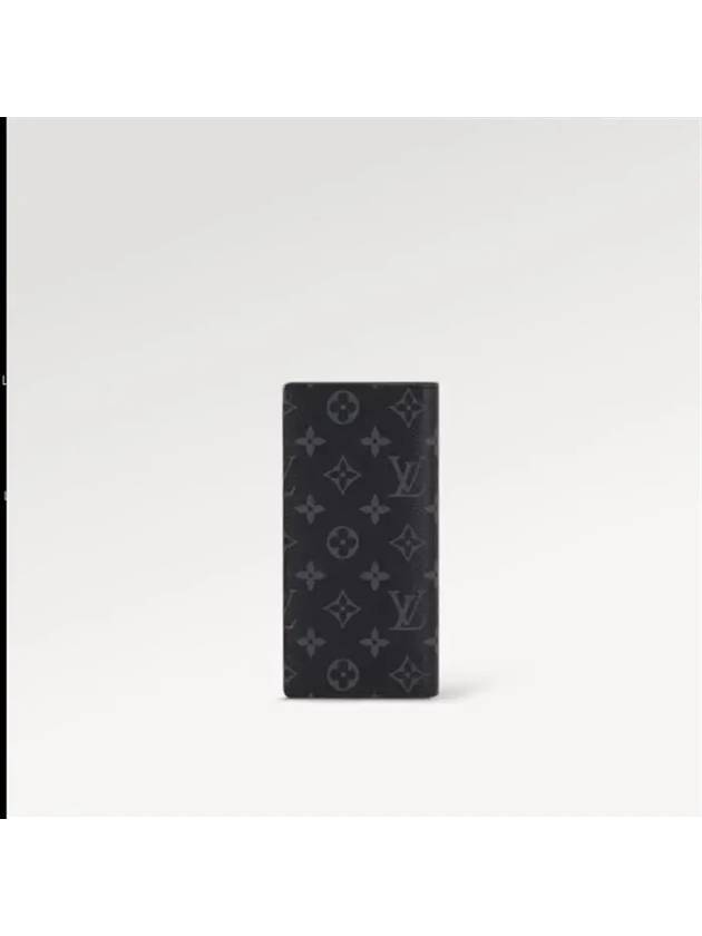 Brazza Monogram Long Wallet Black - LOUIS VUITTON - BALAAN 7