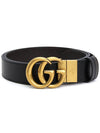 Double G Buckle Reversible Leather Belt Black - GUCCI - BALAAN 2