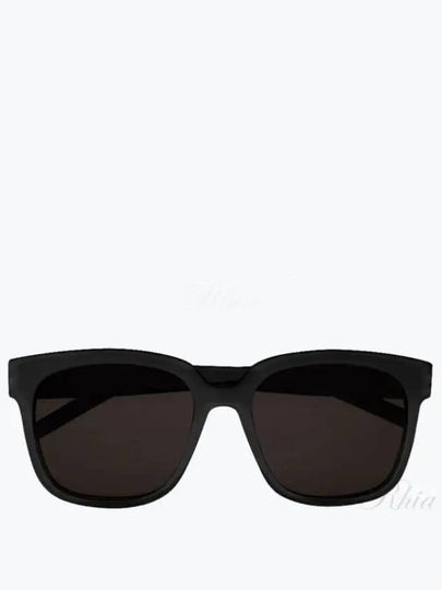 Eyewear Logo Plaque Acetate Sunglasses Black - SAINT LAURENT - BALAAN 2