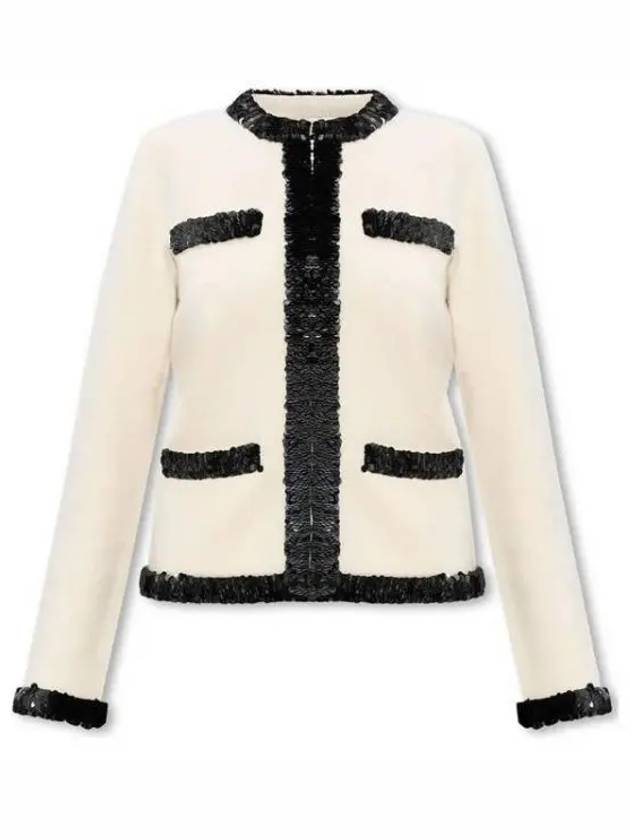 24 KENDRA WOOL AND SEQUIN JACKET 154118 285 1021290 - TORY BURCH - BALAAN 1