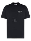 Handwriting Logo Cotton Short Sleeve T-Shirt Black - MAISON KITSUNE - BALAAN 2