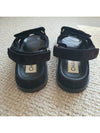 Suede Velcro Sandals Black - CHANEL - BALAAN 8