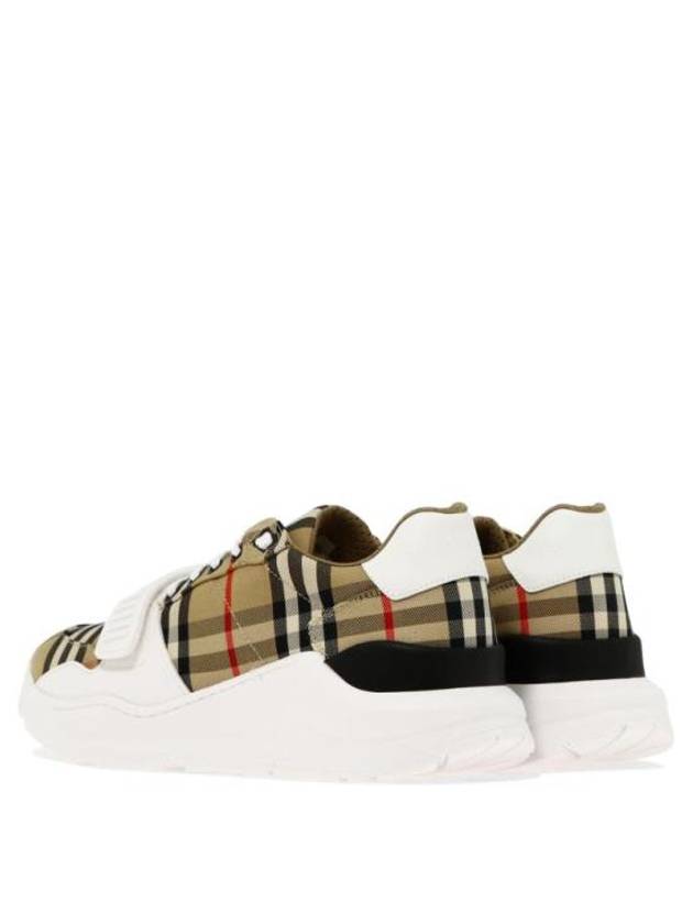 Vintage Check Suede Leather Sneakers Archive Beige - BURBERRY - BALAAN 4