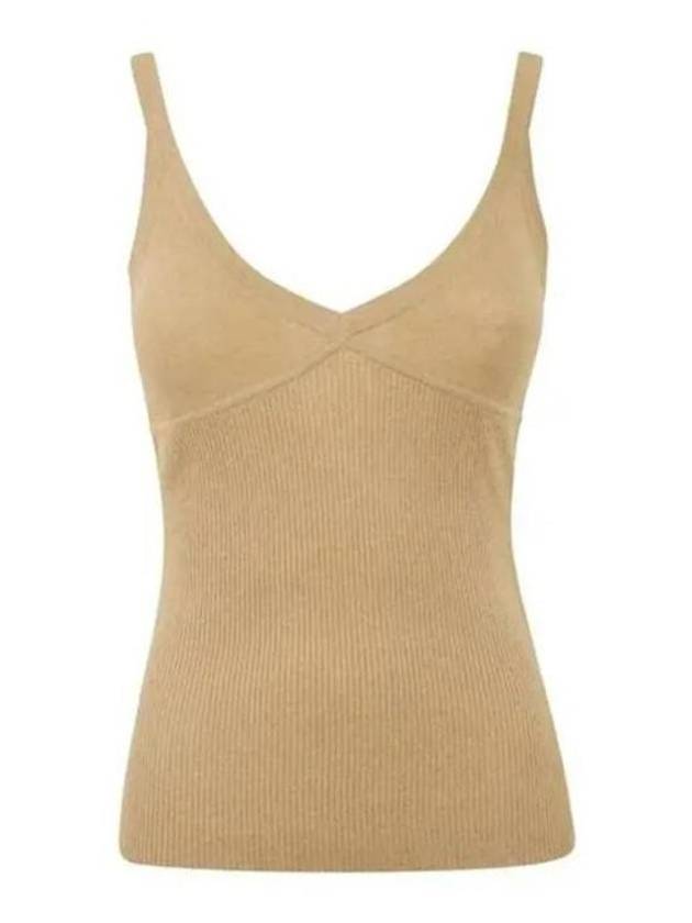 Gallura Cashmere Knit Sleeveless Camel - MAX MARA - BALAAN 3