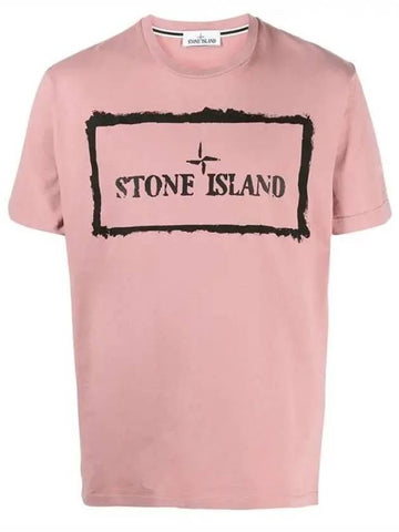 74152NS80 STENCIL ONE logo short sleeve t shirt - STONE ISLAND - BALAAN 1