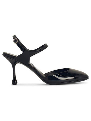 Jimmy Choo 'Pixie' Black Leather Slingbacks - JIMMY CHOO - BALAAN 1