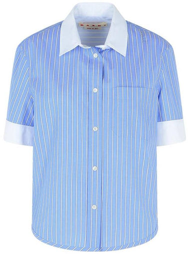 Marni Blue Cotton Shirt - MARNI - BALAAN 1