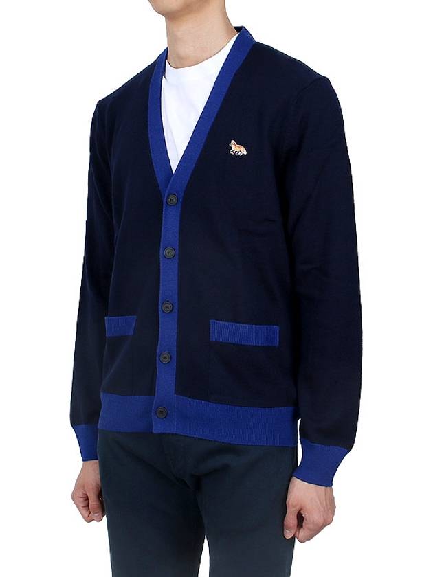 Baby Fox Patch Regular Cardigan Navy - MAISON KITSUNE - BALAAN 5