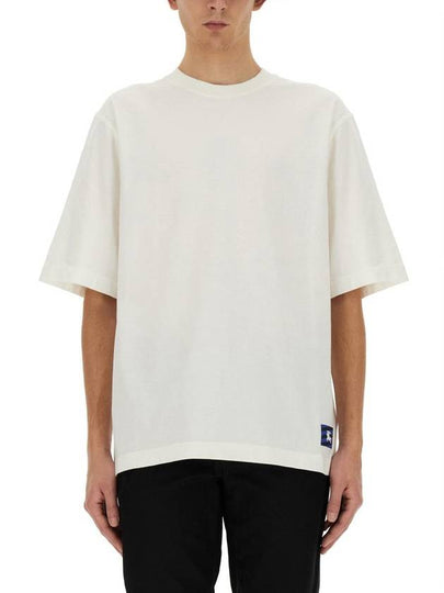 Logo Patch Cotton Jersey Short Sleeve T-Shirt Ivory - BURBERRY - BALAAN 2