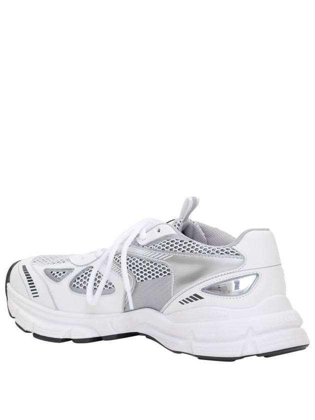 'Marathon Runner' Silver And White Sneakers Wth Logo In Leather Blend Man Axel Arigato - AXEL ARIGATO - BALAAN 3