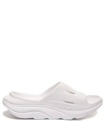 Ora Recovery Slide 3 Slippers White - HOKA ONE ONE - BALAAN 2