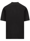 Optical Wing Print Organic Cotton Short Sleeve T-Shirt Black - MARCELO BURLON - BALAAN 3