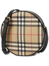 Women's Lewis Vintage Check Leather Mini Cross Bag Archive Beige - BURBERRY - BALAAN 4