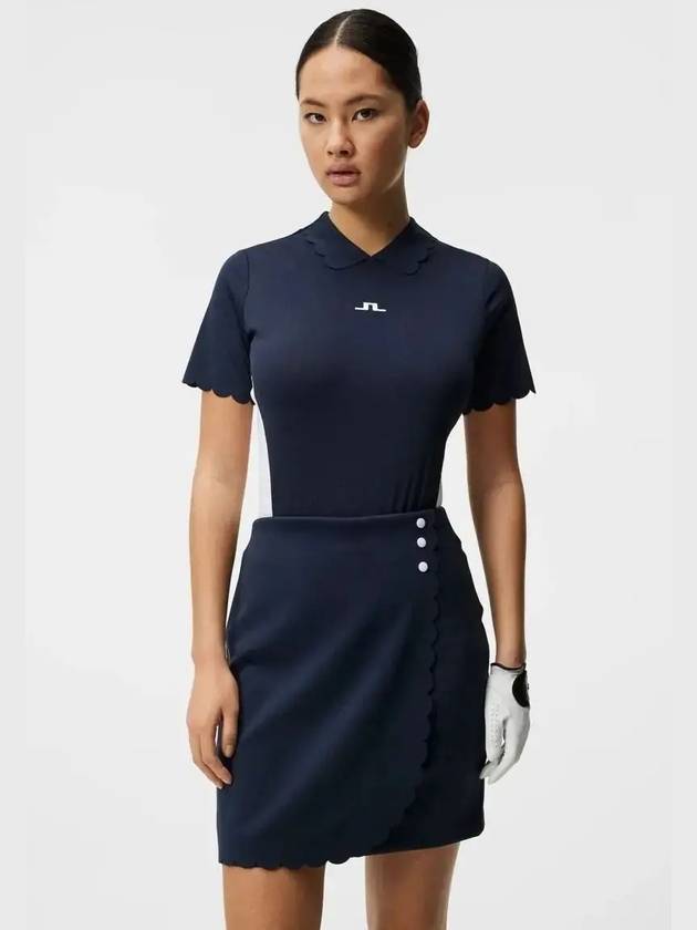 Golf Elina Regular Fit Short Sleeve T-Shirt Navy - J.LINDEBERG - BALAAN 3