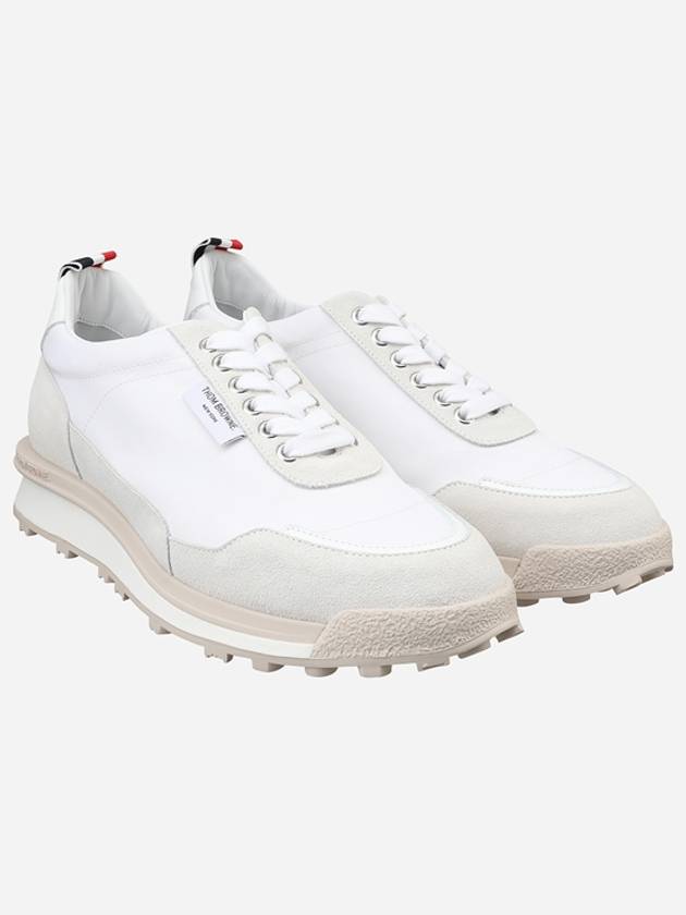 Alumni Eco Nylon Sneaker Tonal White Fun Mix - THOM BROWNE - BALAAN 2