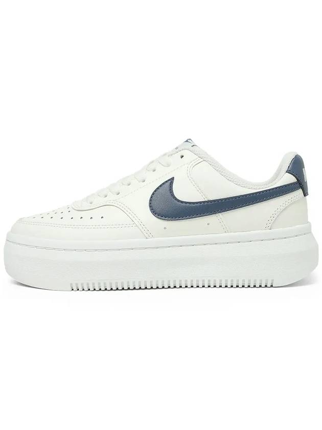 Women's Court Vision Alta Low Top Sneakers Blue White - NIKE - BALAAN 7