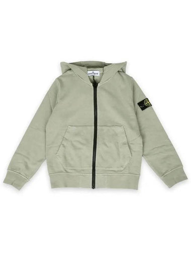 Stone Kids Waffen Patch Hood Zip up Jacket Light Khaki K1S16 6100010S0040 V0068 - STONE ISLAND - BALAAN 1