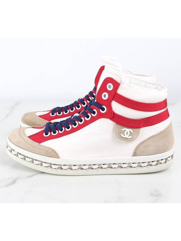 CC logo chain high top sneakers 36 230 - CHANEL - BALAAN 5