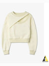 Embroidered Logo Cut-Out Sweatshirt Ivory - ALEXANDER MCQUEEN - BALAAN 2