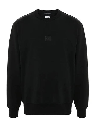 Stretch Fleece Crew Neck Sweatshirt Black - CP COMPANY - BALAAN 2