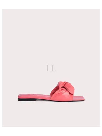 Lima Gloss Leather Slippers Salmon - BY FAR - BALAAN 2