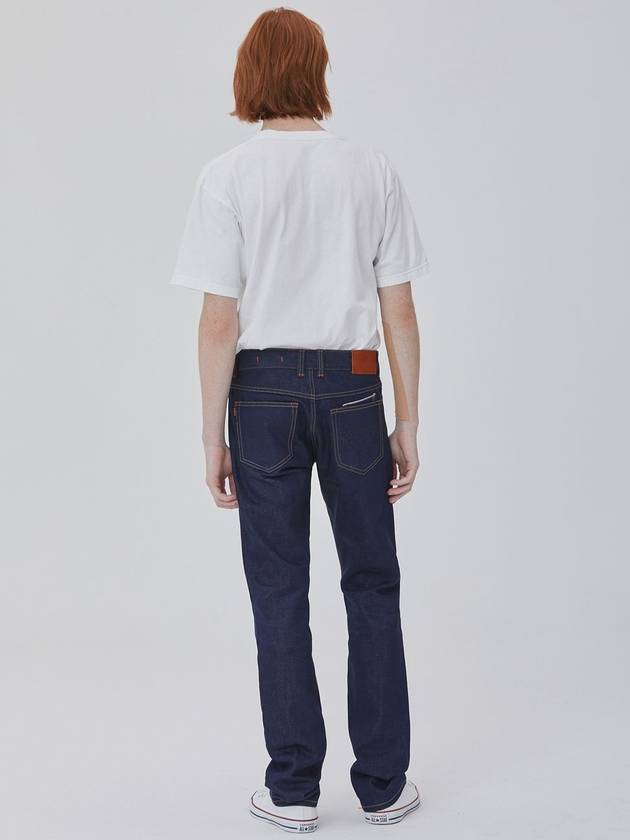 Denim Selvedge Linen Pants Indigo - CORK - BALAAN 3